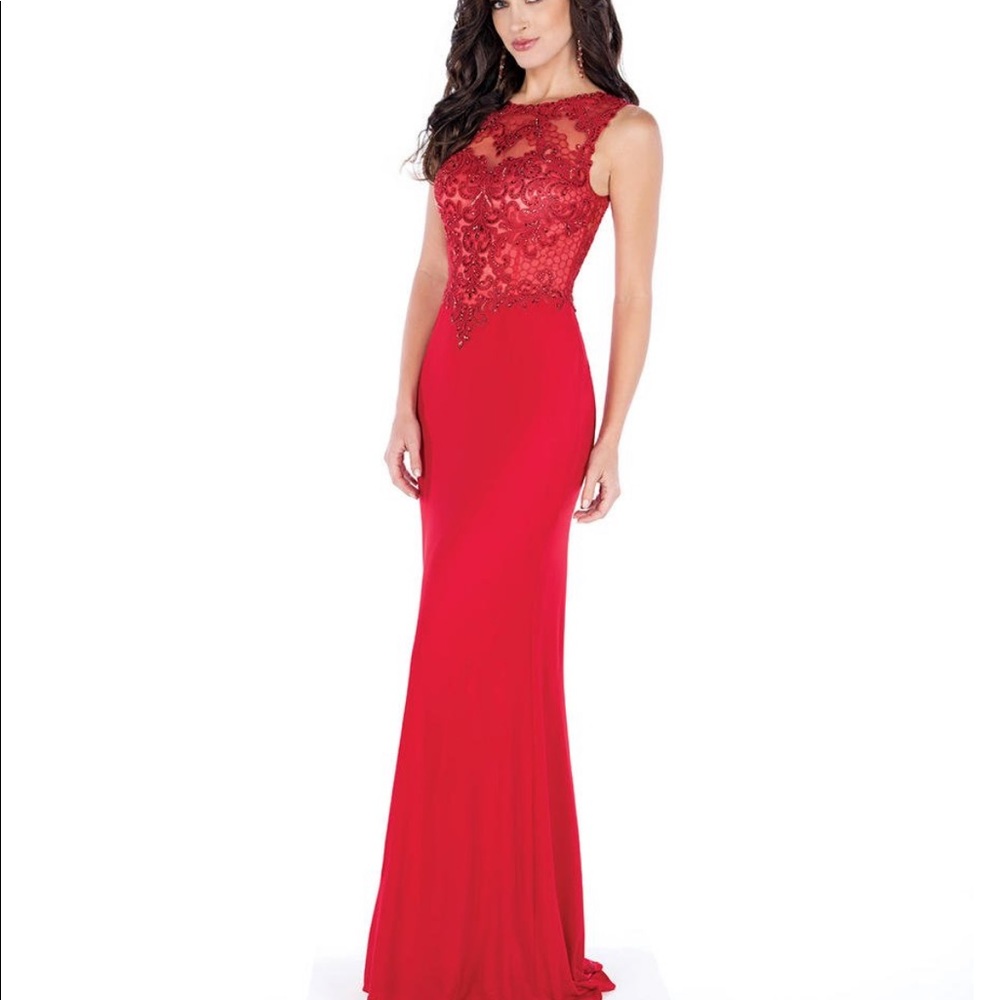 Beautiful red prom dress